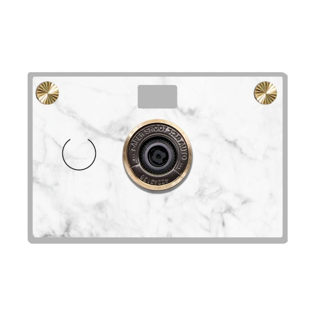 Paper Camera - White Marble - Paper Shoot Camera