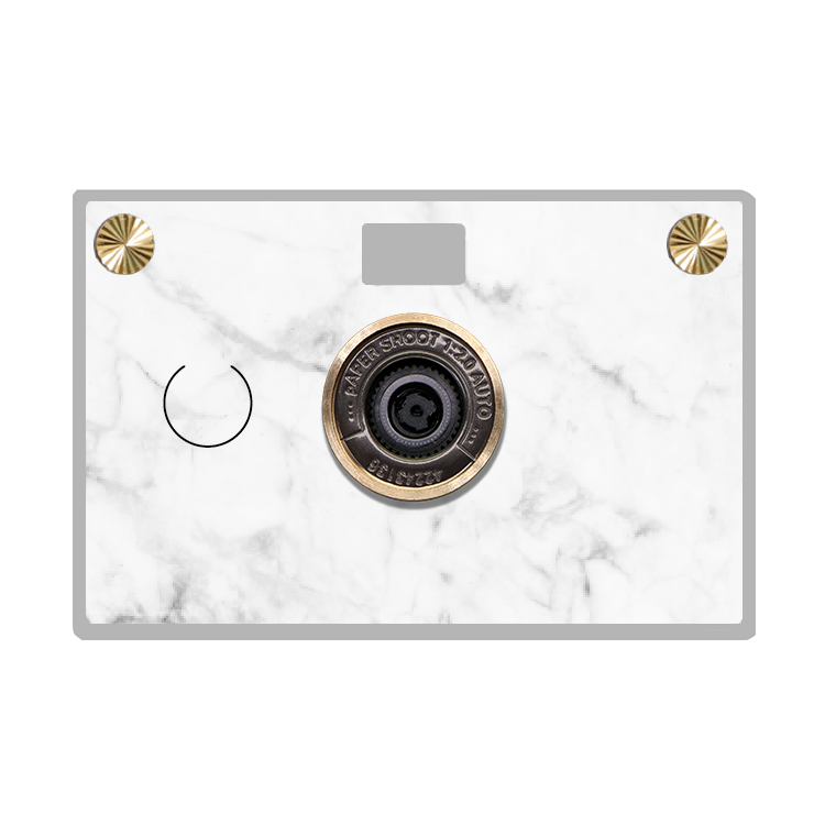 Case Only - White Marble - Paper Shoot Camera